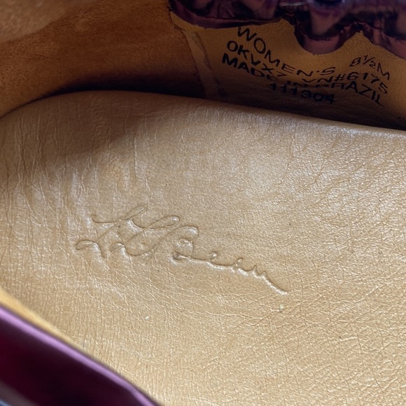 L.L. BEAN FOLDABLE METALLIC BALLET FLATS IN PURPLE SZ WOMEN’S 8.5M - Picture 3 of 8